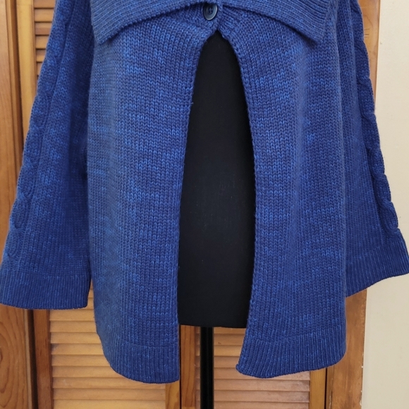 EUC Marbled Cropped Cardigan Sweater Size XL (NY&CO) - Picture 3 of 12